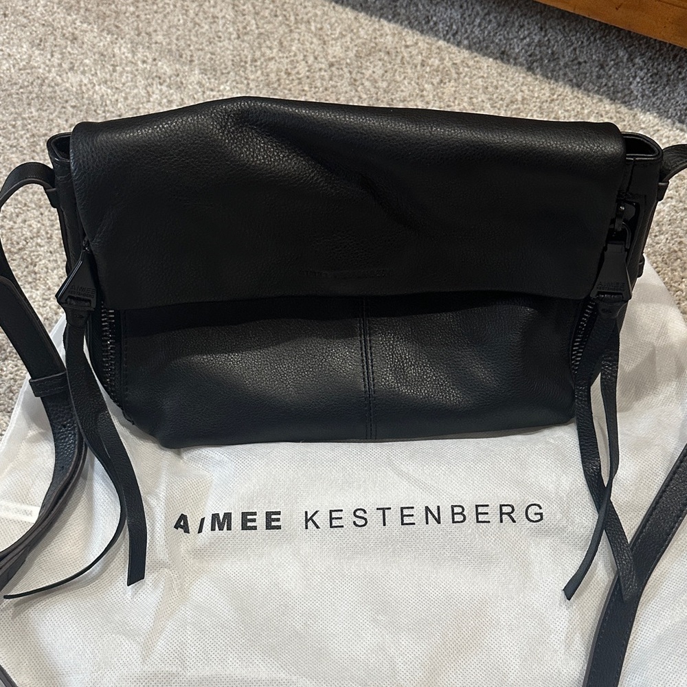 Aimee Kestenberg Sleek Black Crossbody Bag